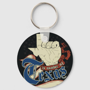 Texas is Number One Key Chain