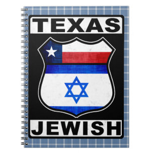 Texas Jewish American Notepad Notebook