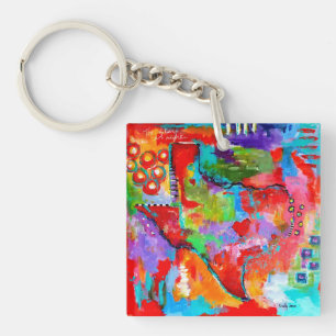 Texas Key-chain by Shelly Jones Key Ring