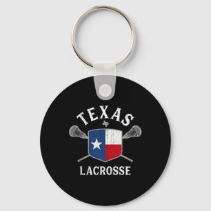 Texas Lacrosse T Shirt - Vintage Retro Lax State F Key Ring