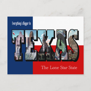 TEXAS  Large Letter Postcard