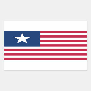 Texas, Lone Star and Stripes Rectangular Sticker