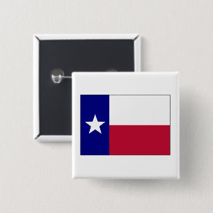 Texas Lone Star Flag 15 Cm Square Badge