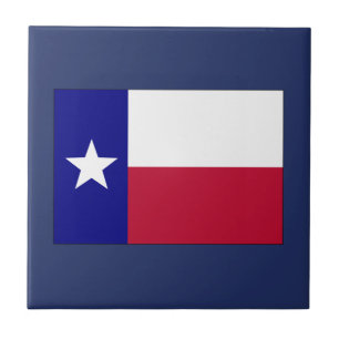 Texas Lone Star Flag Ceramic Tile