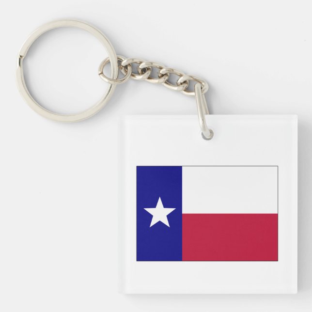 Texas Lone Star Flag Key Ring (Front)