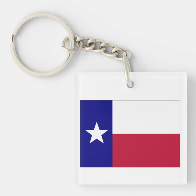 Texas Lone Star Flag Key Ring (Front)