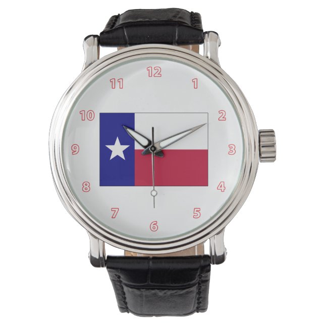 Texas Lone Star Flag Watch (Front)