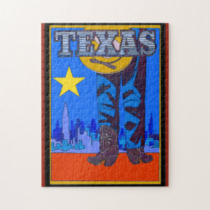 Texas Lone Star Jigsaw Puzzle
