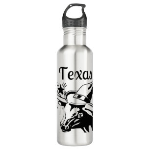 Texas Lone Star Longhorn 710 Ml Water Bottle