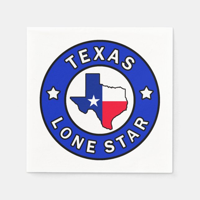 Texas Lone Star Napkin (Front)