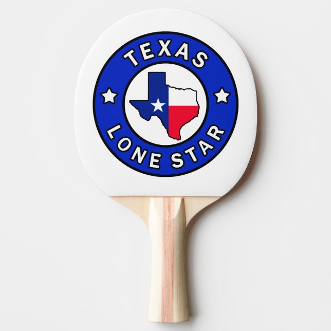 Texas Lone Star Ping Pong Paddle (Front)