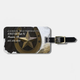 Texas Lone Star Pride Luggage Tag
