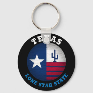 TEXAS LONE STAR STATE FLAG KEY RING
