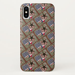 Texas Lone Star State Flag Map iPhone X Case