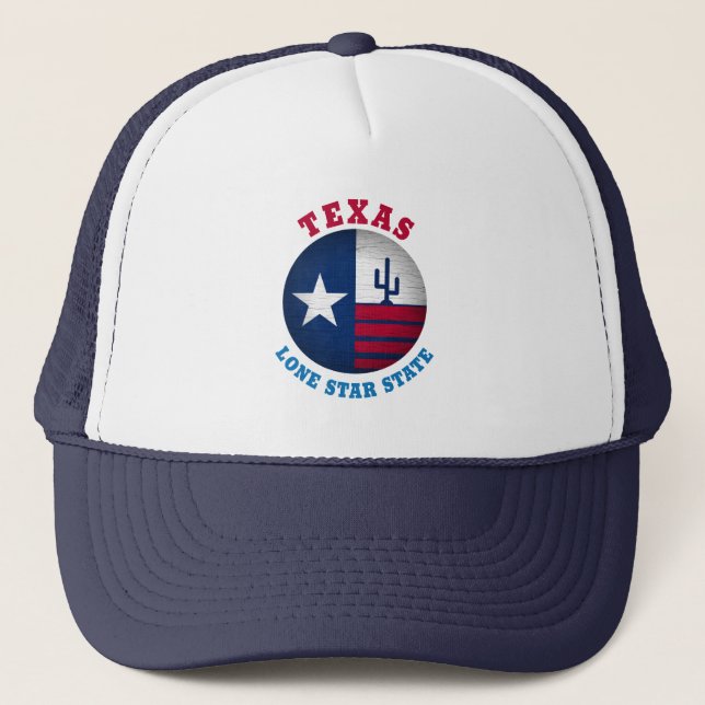 TEXAS LONE STAR STATE FLAG TRUCKER HAT (Front)