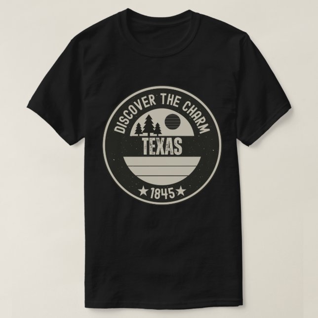 Texas Lone Star State - TX Gift T-Shirt (Design Front)