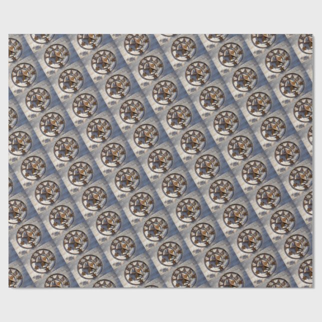 Texas Lone Star  Wrapping Paper (Flat)
