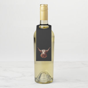 Texas Longhorn Bottle Tag