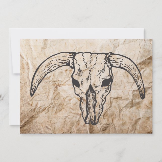 Texas Longhorn Bull Skull (Front)