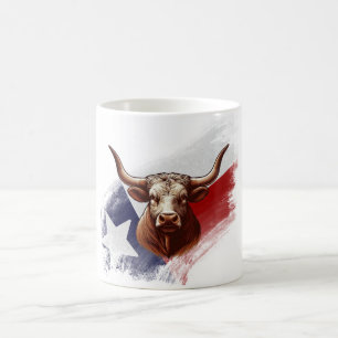 Texas longhorn cow coffee mug