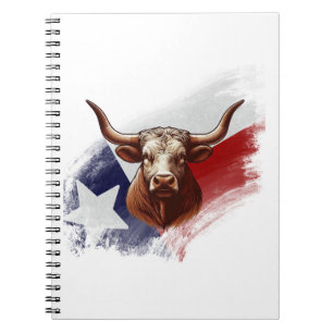Texas longhorn cow notebook