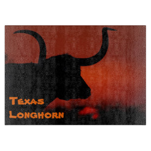 Texas Longhorn cutting board