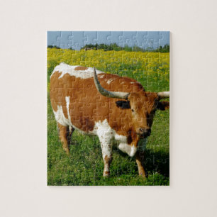 Texas Longhorn Jigsaw Puzzle