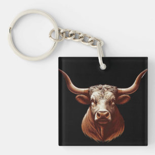 Texas Longhorn Key Ring