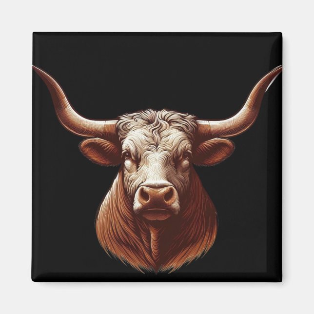 Texas Longhorn Magnet (Front)