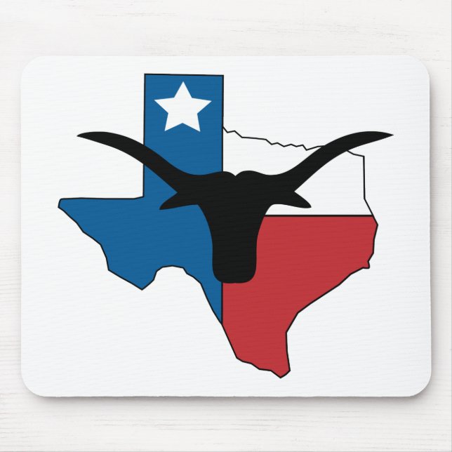 Texas Longhorn Mouse Pad (Front)