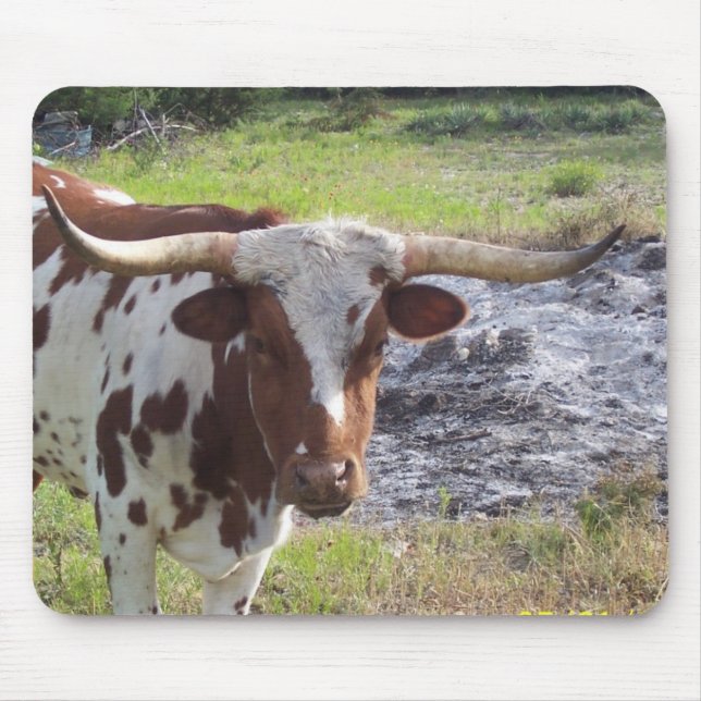Texas Longhorn Mouse Pad (Front)