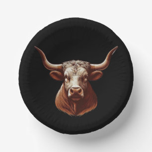 Texas Longhorn Paper Plate