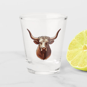 Texas Longhorn Shot Glass