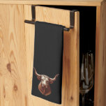 Texas Longhorn Tea Towel<br><div class="desc">moo</div>