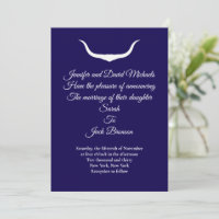 Texas Longhorn Wedding Invitation
