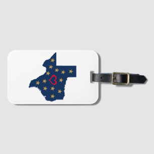 Texas Love and Shining Stars in the Lone Star Stat Luggage Tag