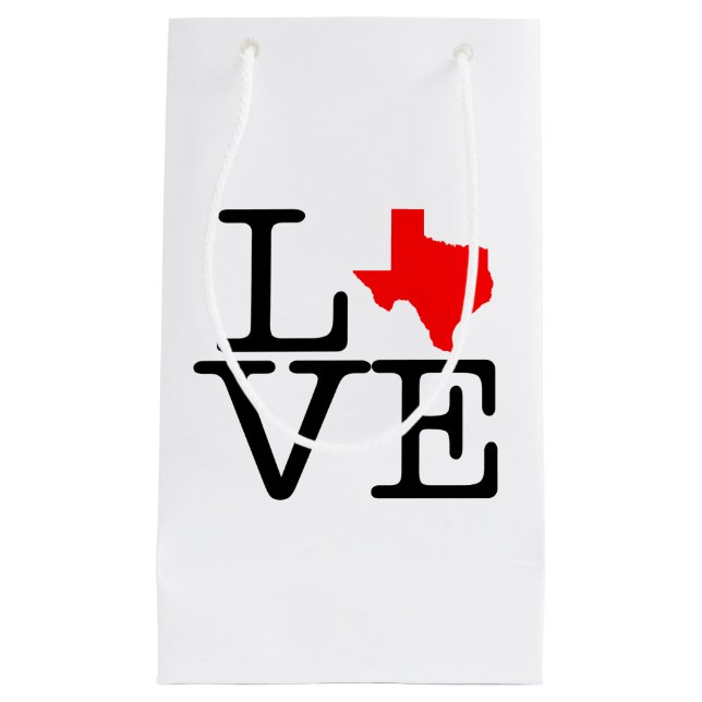 Texas Love Glossy Gift Bag (Front)