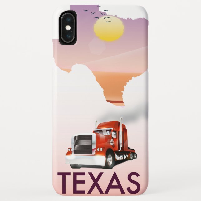 Texas Map Big Rig Case-Mate iPhone Case (Back)