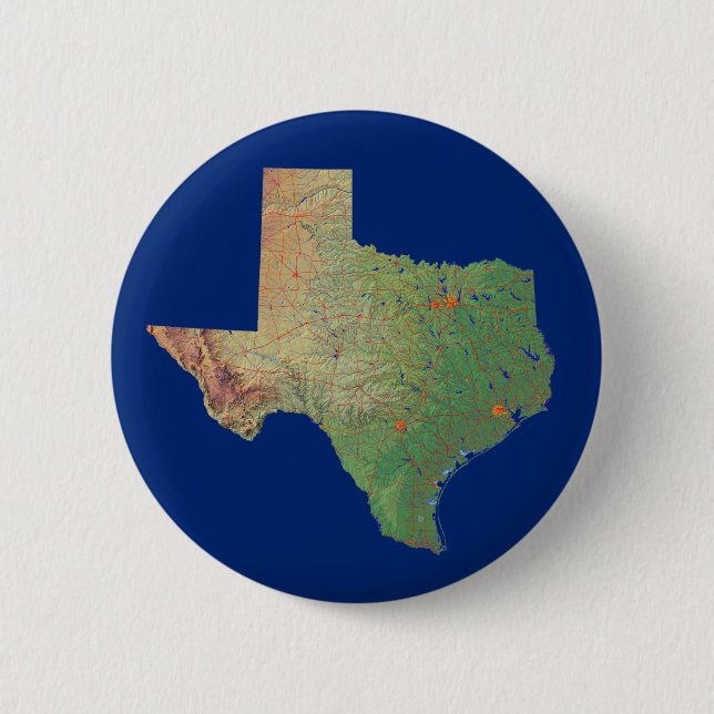 Texas Map Button (Front)
