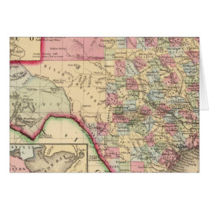 Texas Map by Mitchell