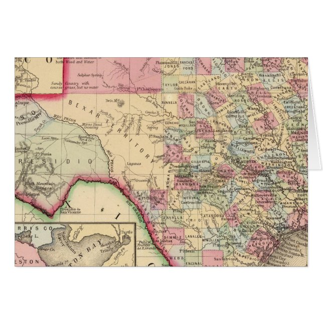 Texas Map by Mitchell (Front Horizontal)