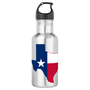 Texas map flag 532 ml water bottle