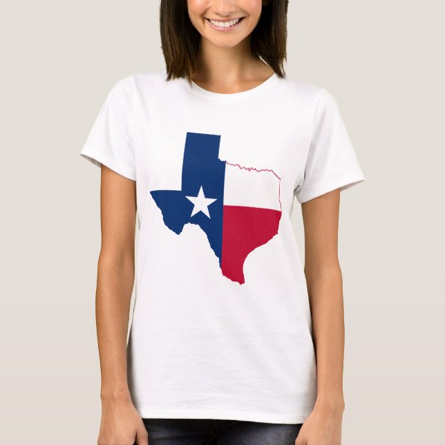 Texas map flag T-Shirt (Front)