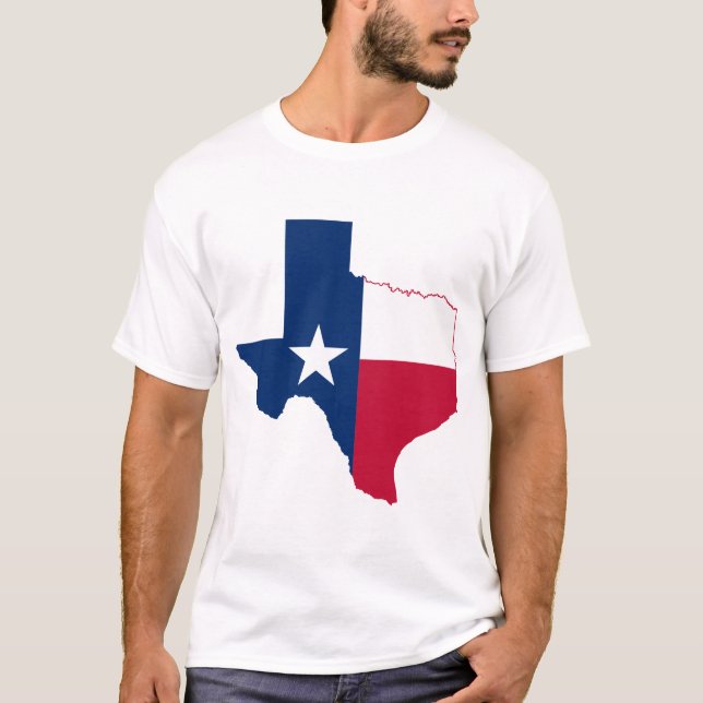 Texas map flag T-Shirt (Front)
