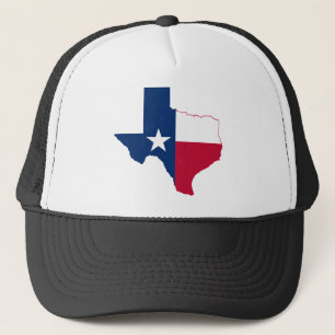 Texas map flag trucker hat