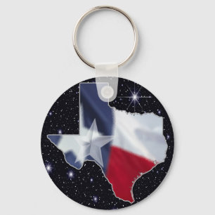 Texas Map Key Ring
