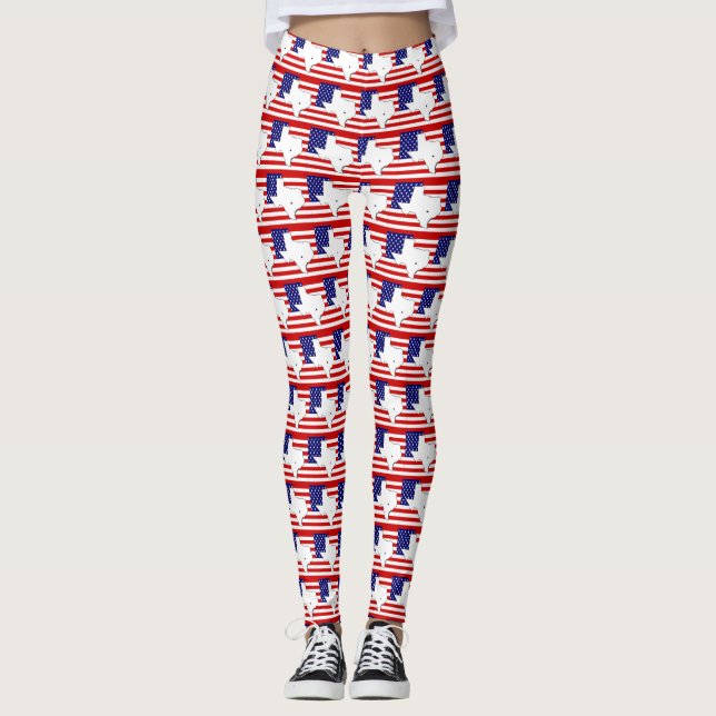 TEXAS MAP LEGGINGS (Front)