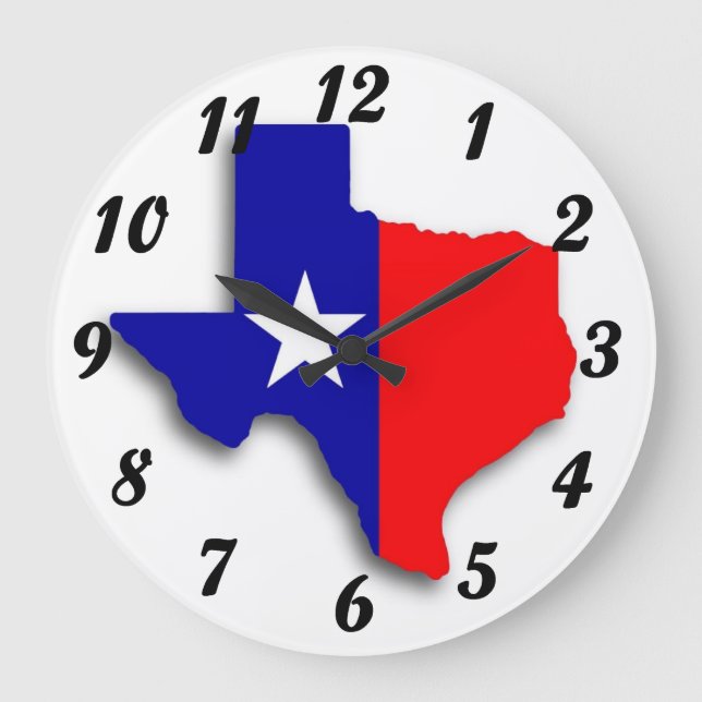 Texas Map Wall Clock (Front)