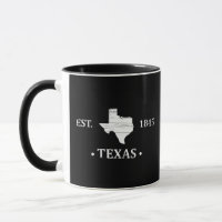 Texas map white the lone star state