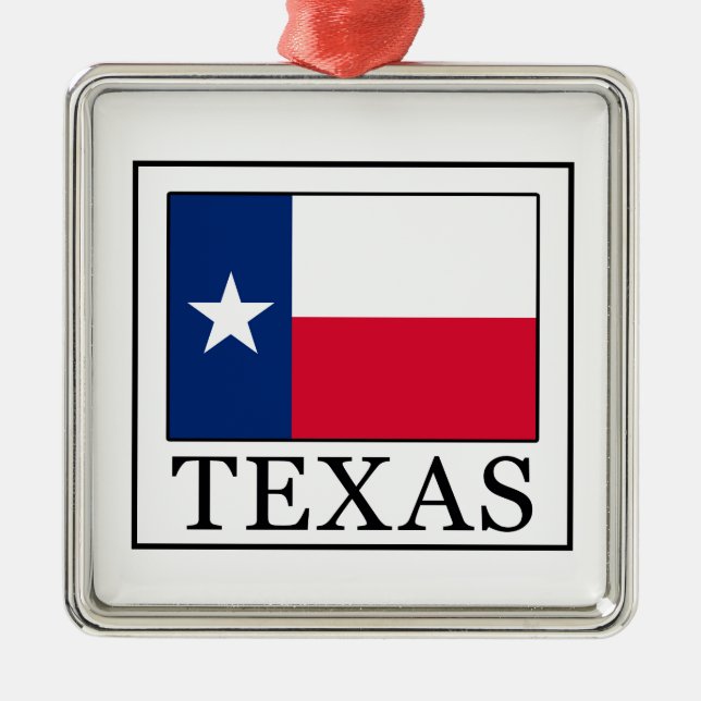 Texas Metal Ornament (Front)